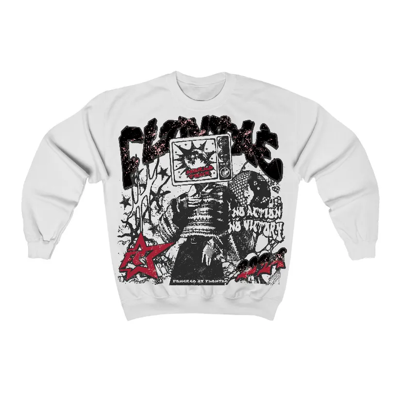 Black Toe 14s Flontae Crewneck Sweatshirt No Victory Graphic sold by Flontae Clothing