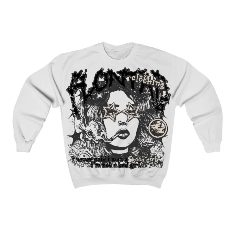 Reverse Metallic 5s Flontae Crewneck Sweatshirt Keep Quiet Graphic sold by Flontae Clothing