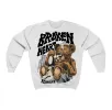 Reverse Metallic 5s Flontae Sweatshirt Broken Heart Graphic sold by Flontae Clothing