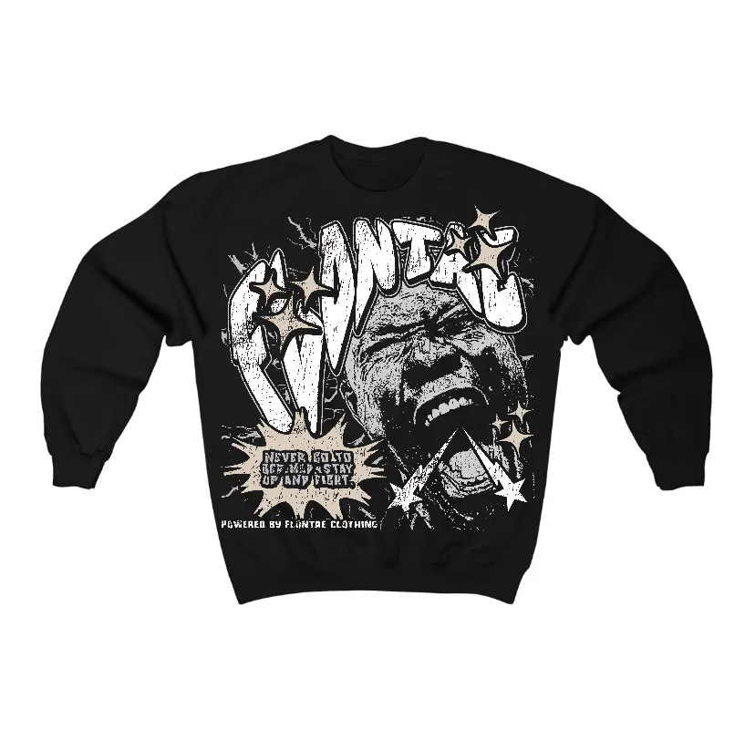 Reverse Metallic 5s Flontae Crewneck Sweatshirt Never Quit Graphic sold by Flontae Clothing