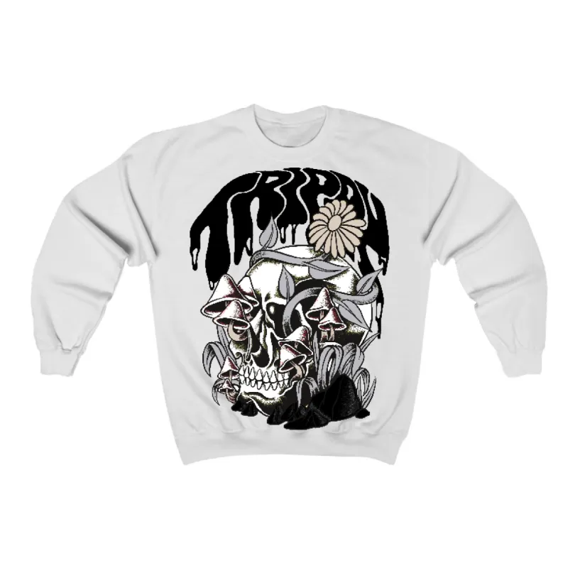 Reverse Metallic 5s Flontae Sweatshirt Trippin Graphic sold by Flontae Clothing