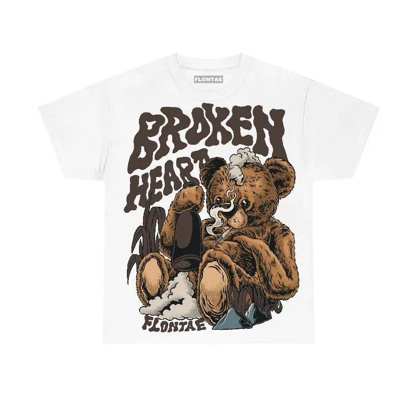 Baroque Brown 12s Flontae T-Shirt Broken Heart Graphic sold by Flontae Clothing
