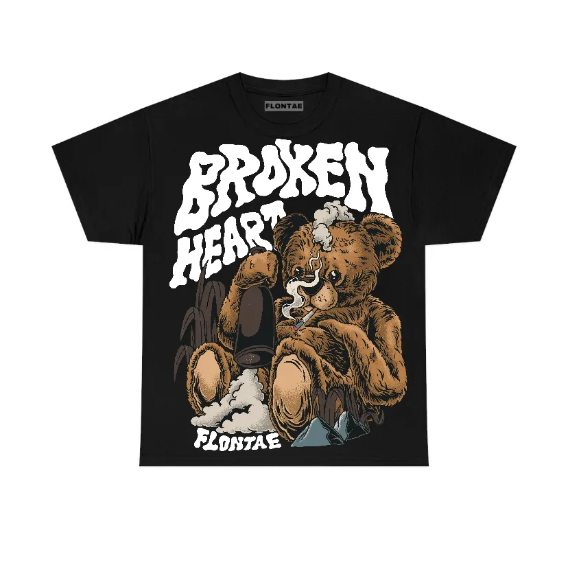 Baroque Brown 12s Flontae T-Shirt Broken Heart Graphic sold by Flontae Clothing product image thumbnail 2
