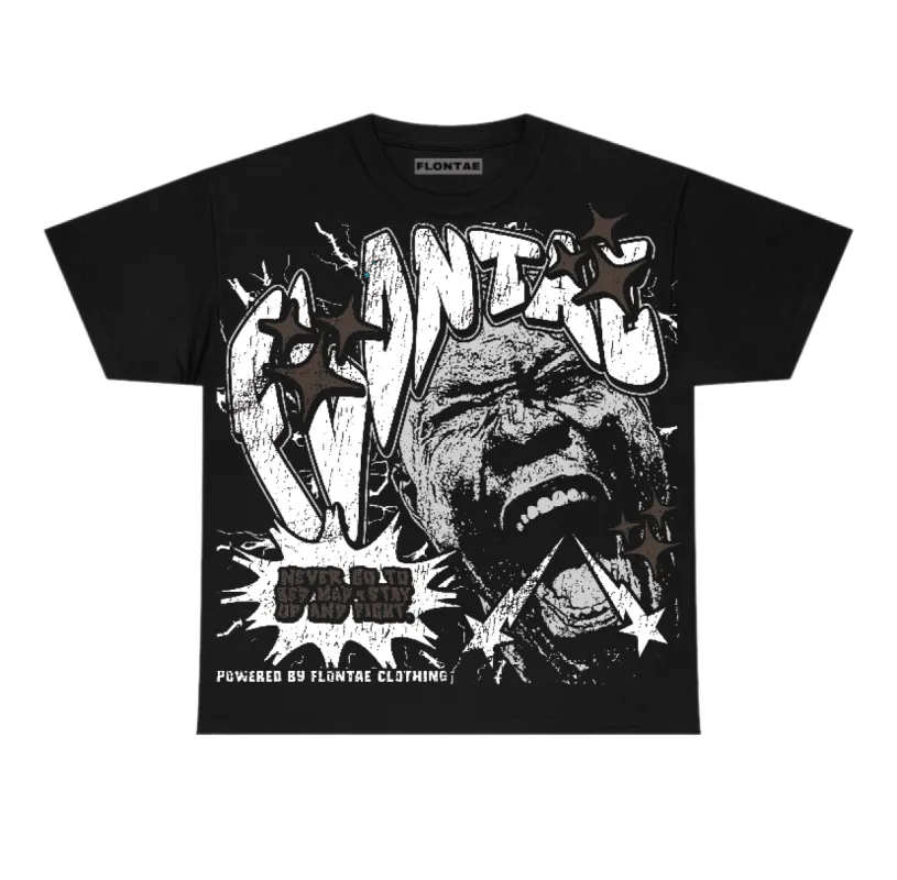 Baroque Brown 12s Flontae T-Shirt Never Quit Graphic sold by Flontae Clothing