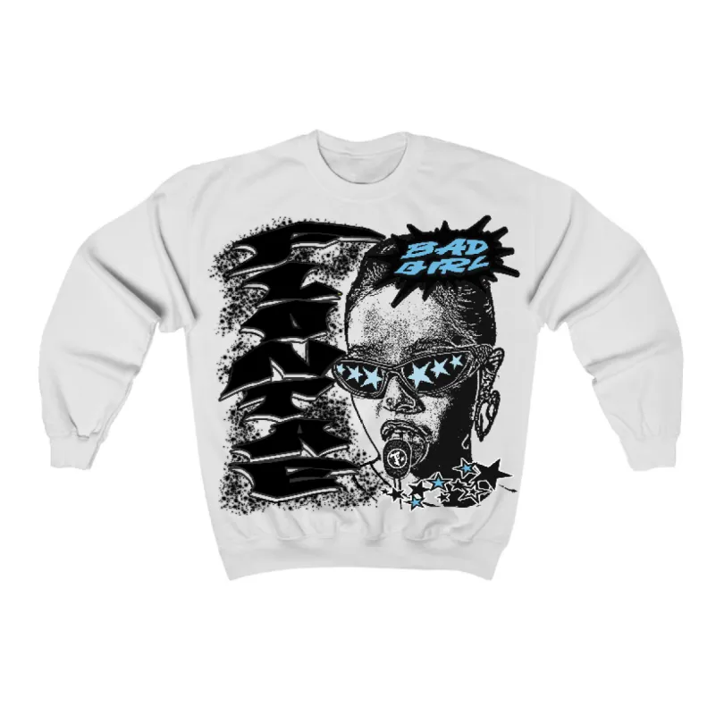 Legend Blue 11s Flontae Crewneck Sweatshirt Baddie Graphic sold by Flontae Clothing