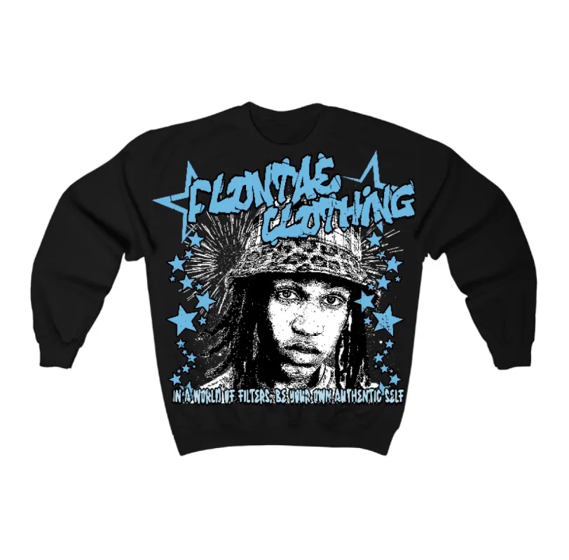 Legend Blue 11s Flontae Crewneck Sweatshirt Be Yourself Graphic sold by Flontae Clothing