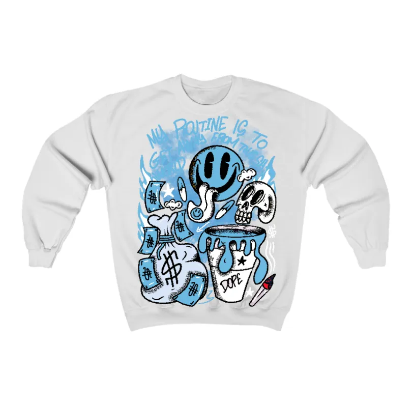 Legend Blue 11s Flontae Crewneck Sweatshirt Stay Out Graphic sold by Flontae Clothing