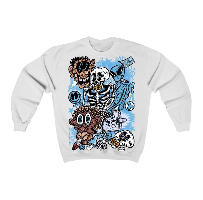 Legend Blue 11s Flontae Crewneck Sweatshirt Friends Graphic sold by Flontae Clothing