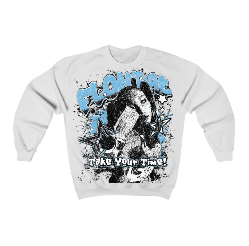 Legend Blue 11s Flontae Crewneck Sweatshirt Be Patient Graphic sold by Flontae Clothing