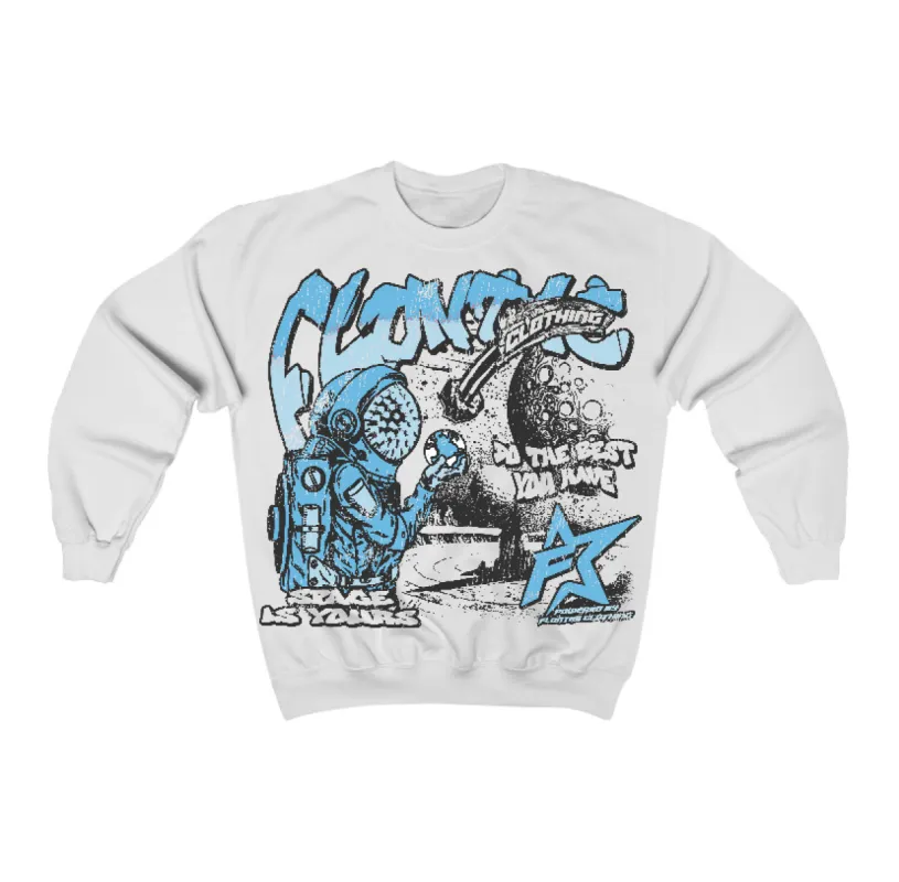 Legend Blue 11s Flontae Crewneck Sweatshirt Space Is Yours Graphic sold by Flontae Clothing