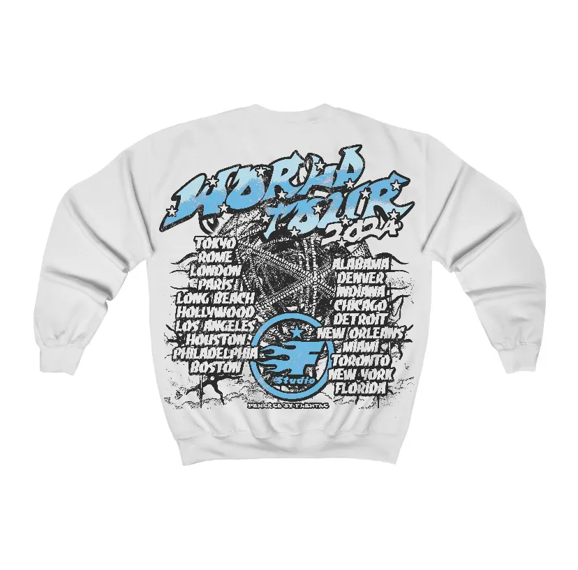 Legend Blue 11s Flontae Crewneck Sweatshirt No Victory Graphic sold by Flontae Clothing product image thumbnail 2
