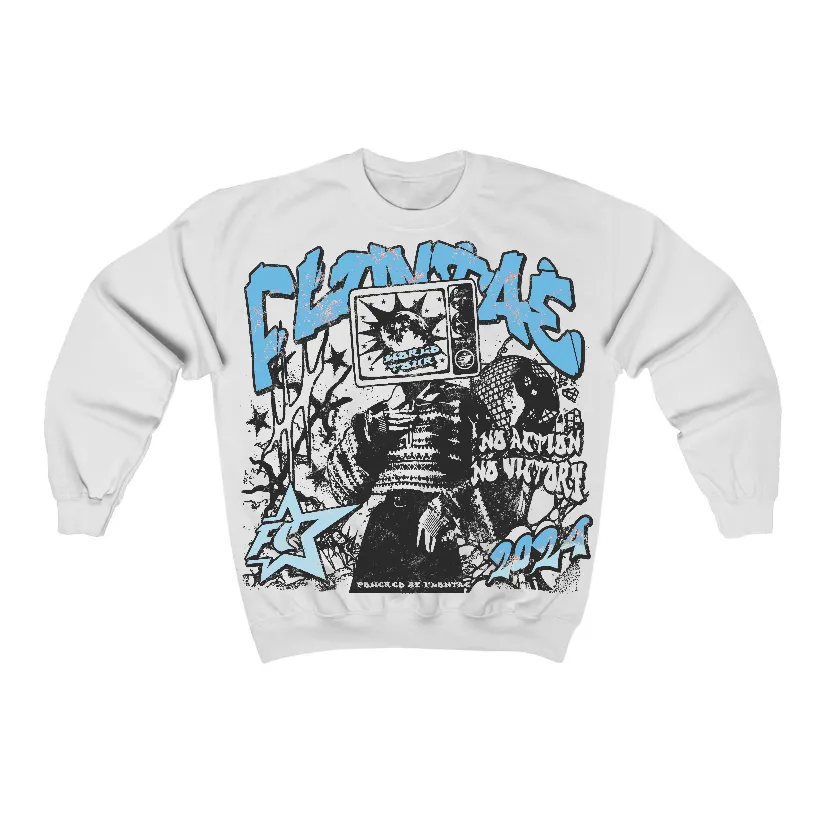 Legend Blue 11s Flontae Crewneck Sweatshirt No Victory Graphic sold by Flontae Clothing