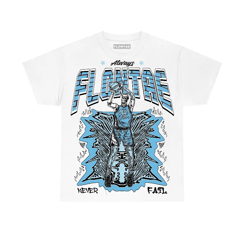 Legend Blue 11s Flontae T-Shirt Never Fail Graphic sold by Flontae Clothing