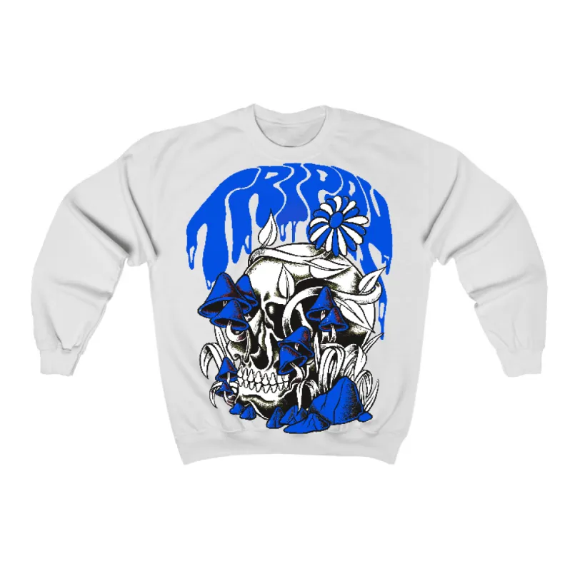 Blueberry 12s Flontae Sweatshirt Trippin Graphic sold by Flontae Clothing