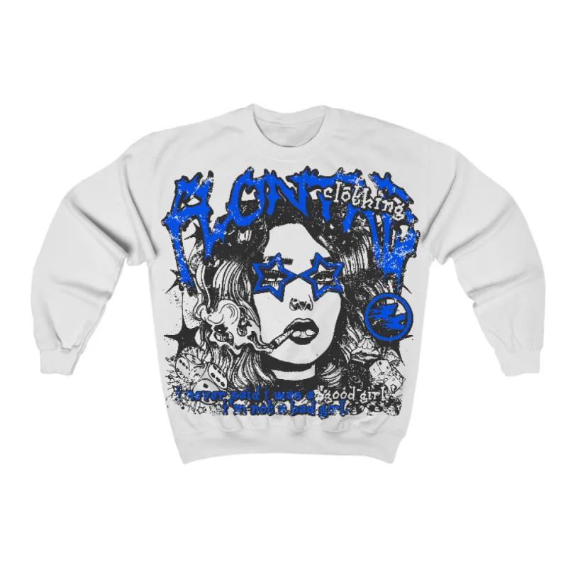Blueberry 12s Flontae Sweatshirt Keep Quiet Graphic sold by Flontae Clothing