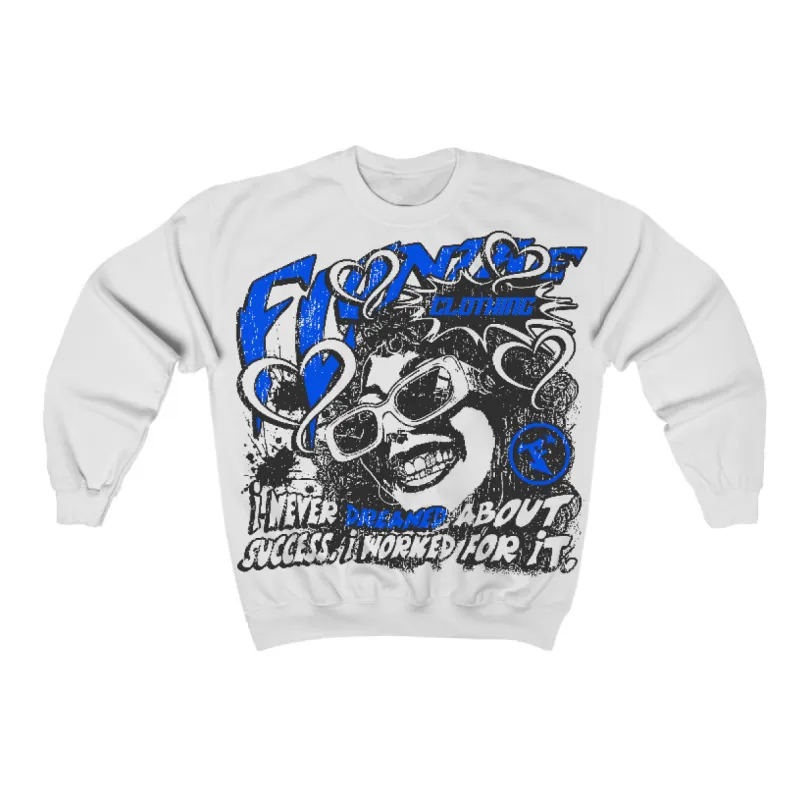 Blueberry 12s Flontae Crewneck Sweatshirt Never Dream Graphic sold by Flontae Clothing