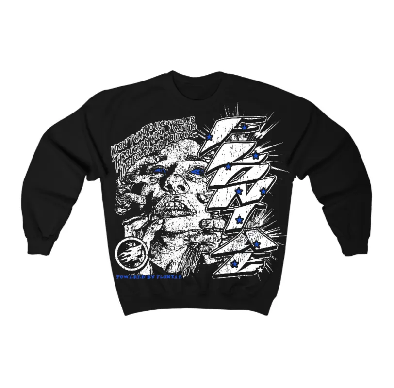 Blueberry 12s Flontae Crewneck Sweatshirt Forever Graphic sold by Flontae Clothing