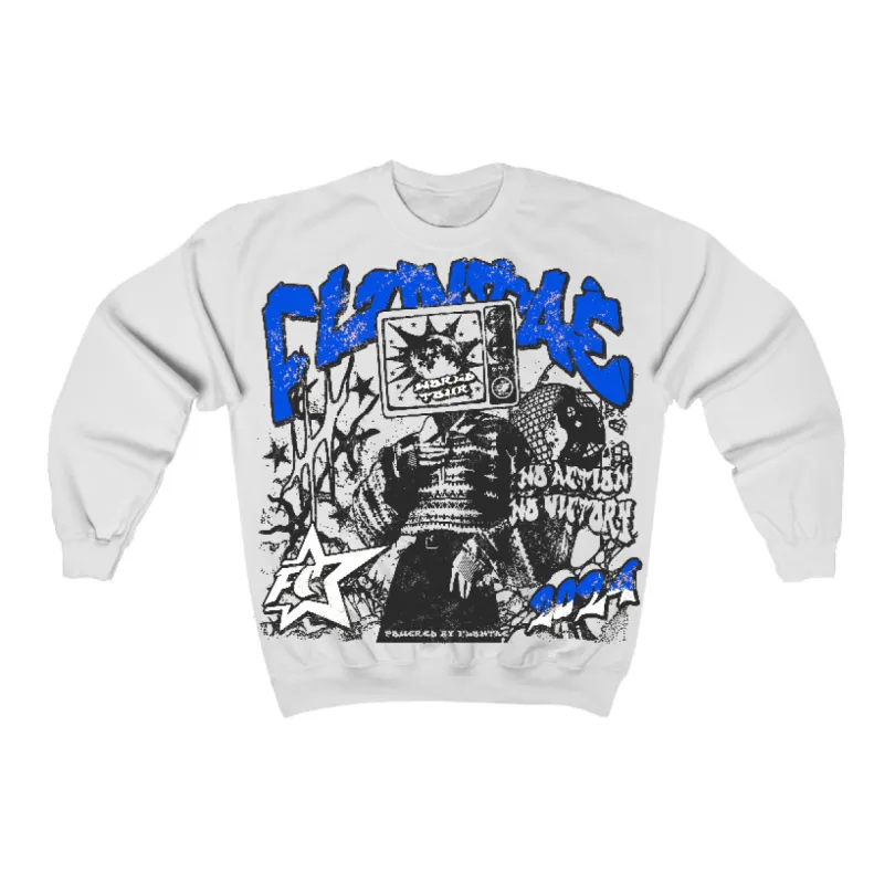 Blueberry 12s Flontae Sweatshirt No Victory Graphic sold by Flontae Clothing