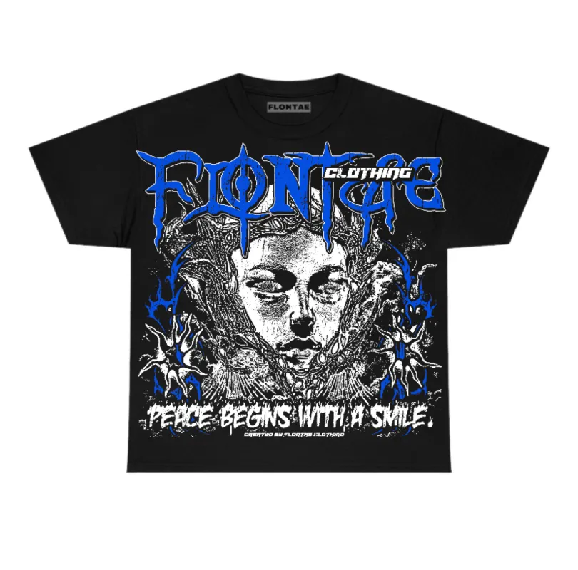 Blueberry 12s Flontae T-Shirt Keep Peace Graphic sold by Flontae Clothing