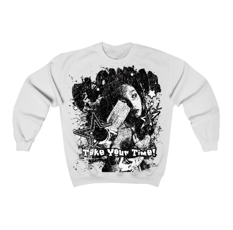 Black Cat 3s Flontae Crewneck Sweatshirt Be Patient Graphic sold by Flontae Clothing