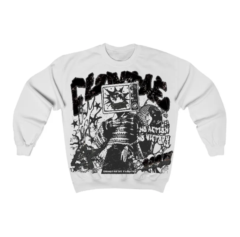 Black Cat 3s Flontae Sweatshirt No Victory Graphic sold by Flontae Clothing