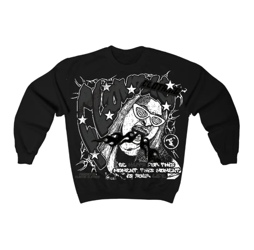 Black Cat 3s Flontae Crewneck Sweatshirt Losing It Graphic sold by Flontae Clothing