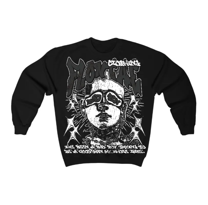 Black Cat 3s Flontae Sweatshirt Be Good Graphic sold by Flontae Clothing