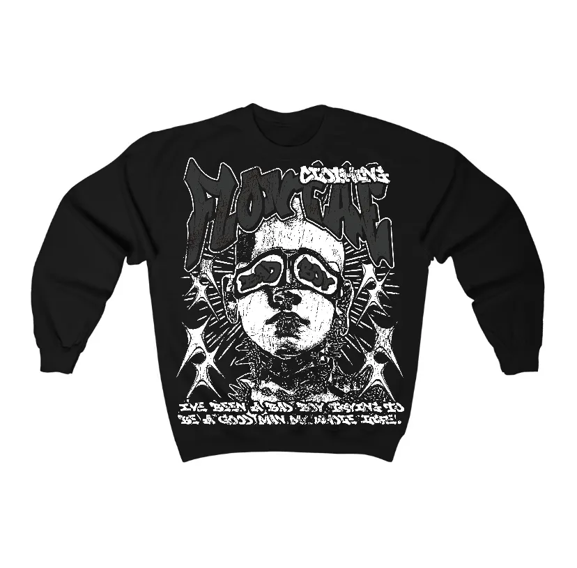 Black Cat 3s Flontae Crewneck Sweatshirt Be Good Graphic sold by Flontae Clothing