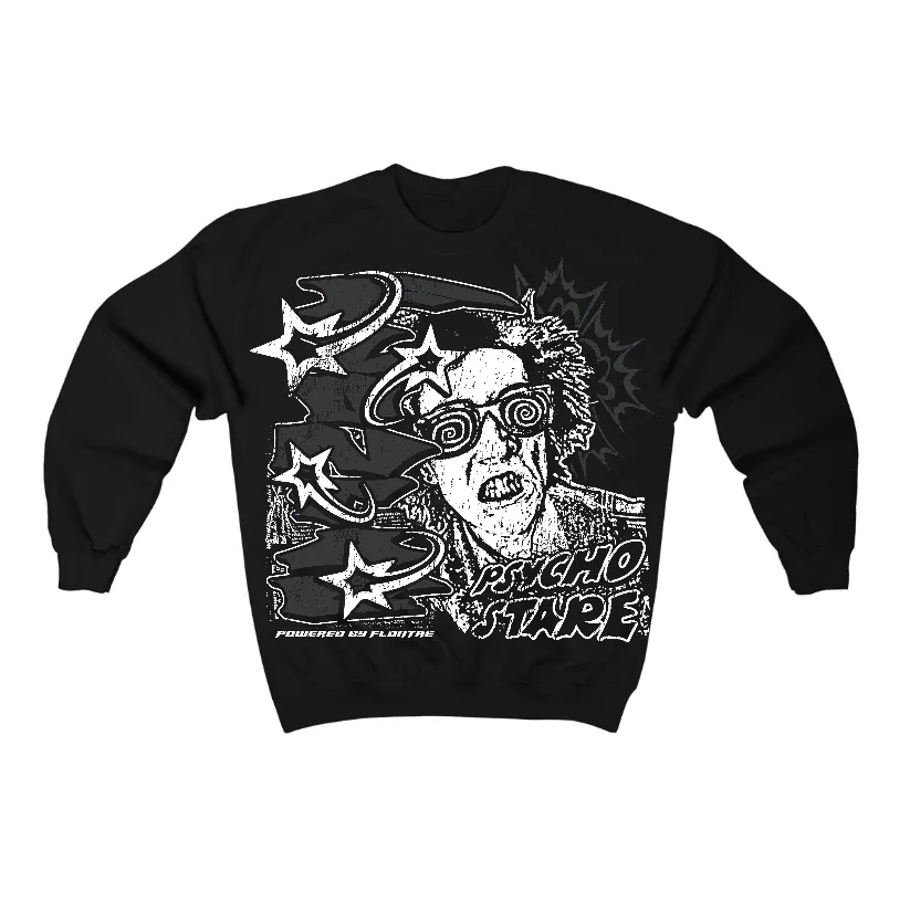 Black Cat 3s Flontae Crewneck Sweatshirt Stare Graphic sold by Flontae Clothing