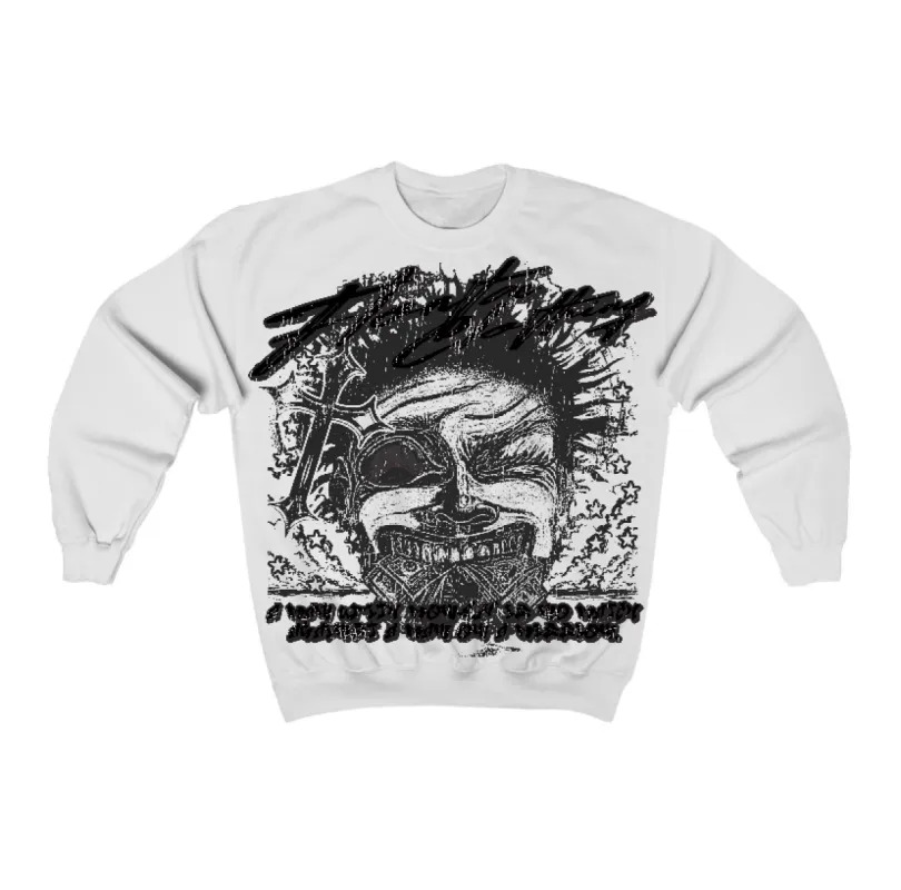 Black Cat 3s Flontae Crewneck Sweatshirt Nothing Else Graphic sold by Flontae Clothing