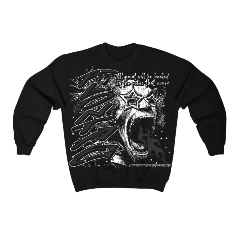 Black Cat 3s Flontae Crewneck Sweatshirt Wonder Graphic sold by Flontae Clothing