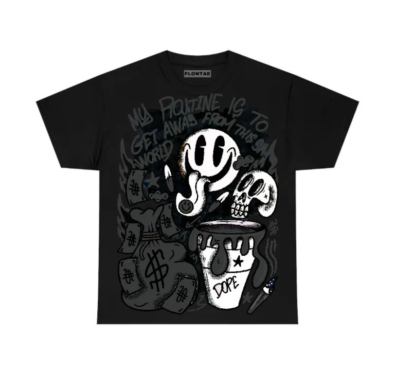 Black Cat 3s Flontae T-Shirt Stay Out Graphic sold by Flontae Clothing