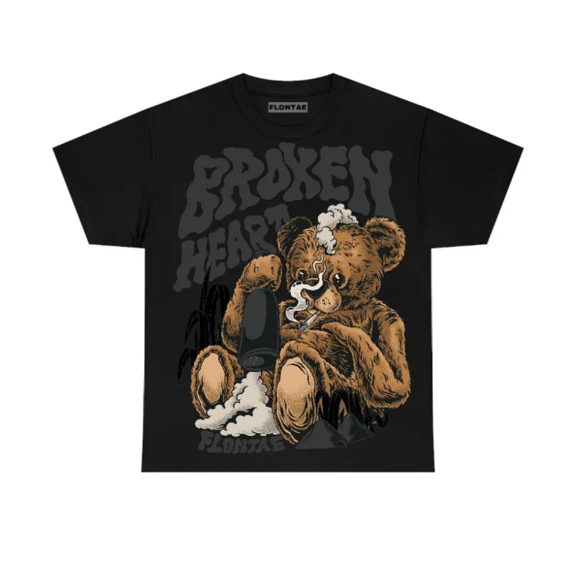 Black Cat 3s Flontae T-Shirt Broken Heart Graphic sold by Flontae Clothing