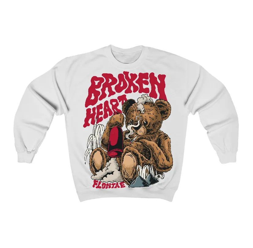 Black Toe Reimagined 1s Flontae Crewneck Sweatshirt Broken Heart Graphic sold by Flontae Clothing