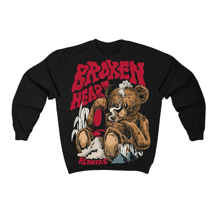 Black Toe Reimagined 1s Flontae Crewneck Sweatshirt Broken Heart Graphic sold by Flontae Clothing product image thumbnail 2