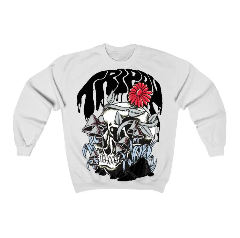 Black Metallic Reimagined 5s Flontae Sweatshirt Trippin Graphic sold by Flontae Clothing