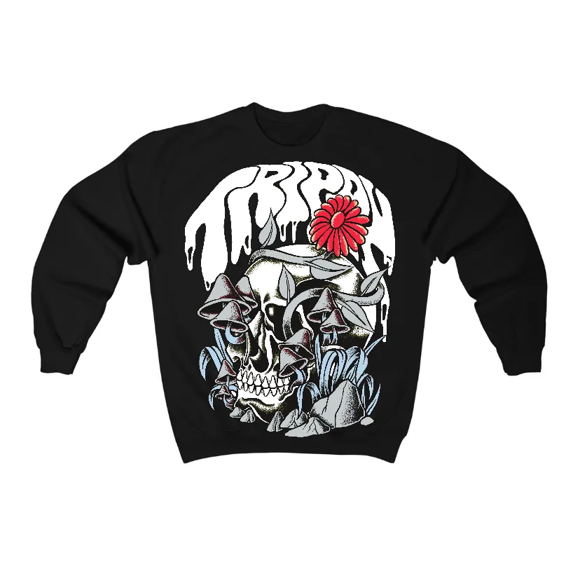 Black Metallic Reimagined 5s Flontae Sweatshirt Trippin Graphic sold by Flontae Clothing product image thumbnail 2