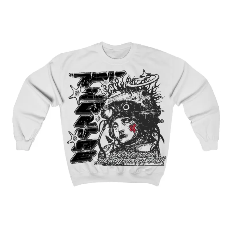 Black Metallic Reimagined 5s Flontae Crewneck Sweatshirt Self Aware Graphic sold by Flontae Clothing