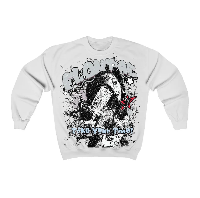 Black Metallic Reimagined 5s Flontae Crewneck Sweatshirt Be Patient Graphic sold by Flontae Clothing