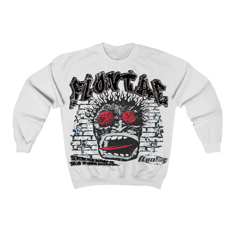 Black Metallic Reimagined 5s Flontae Crewneck Sweatshirt Balance My Heart Graphic sold by Flontae Clothing