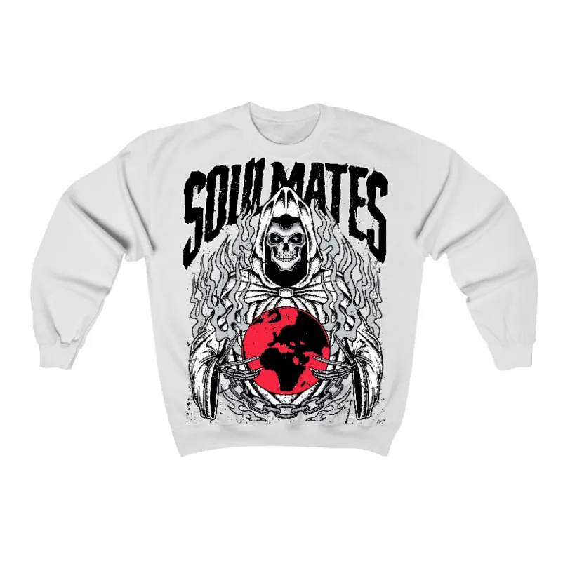 Black Metallic Reimagined 5s Flontae Crewneck Sweatshirt Soulmates Graphic sold by Flontae Clothing