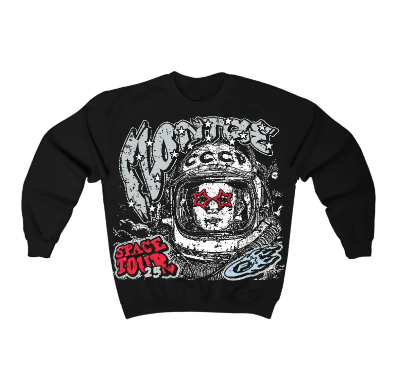 Black Metallic Reimagined 5s Flontae Crewneck Sweatshirt Get Around Graphic sold by Flontae Clothing