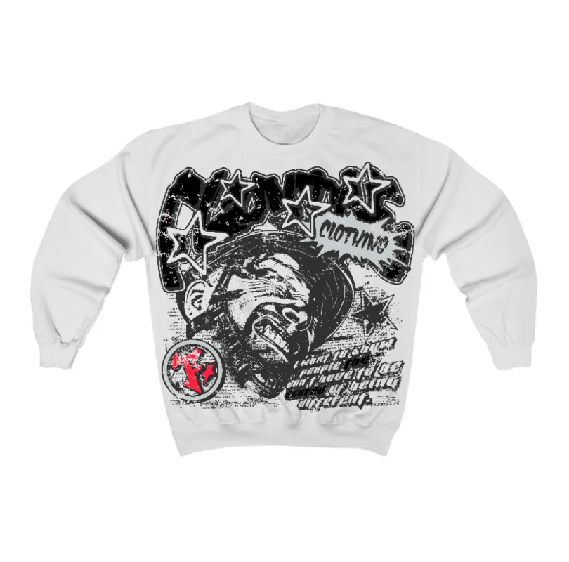 Black Metallic Reimagined 5s Flontae Crewneck Sweatshirt Be Unique Graphic sold by Flontae Clothing