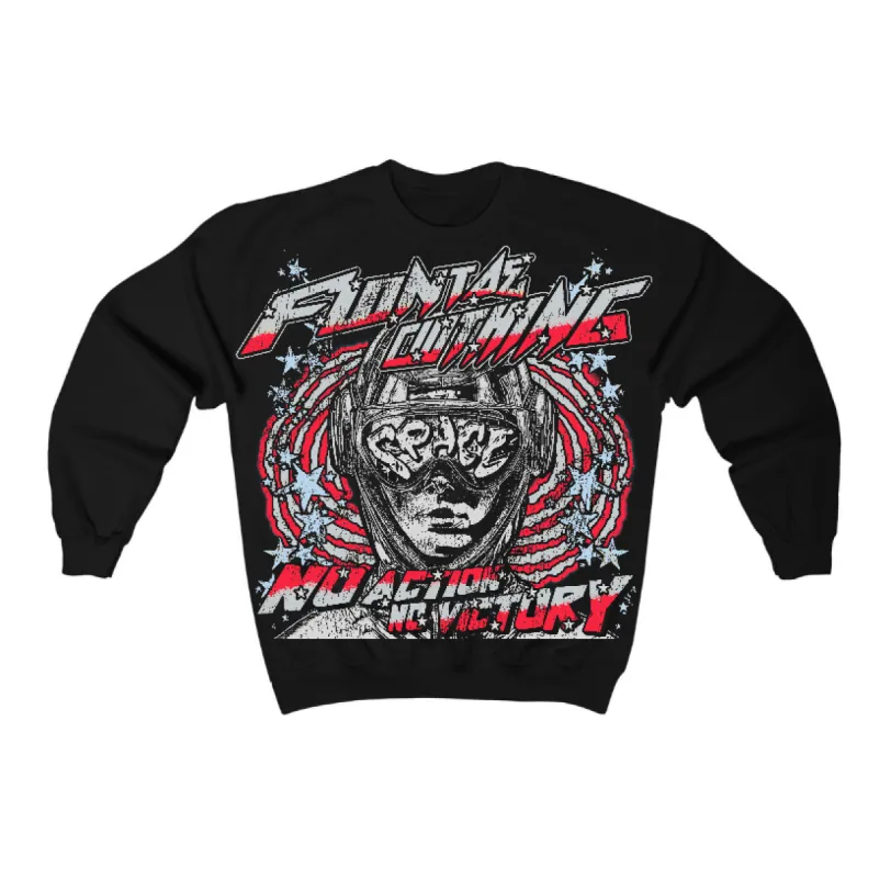 Black Metallic Reimagined 5s Flontae Crewneck Sweatshirt Never Think Twice Graphic sold by Flontae Clothing