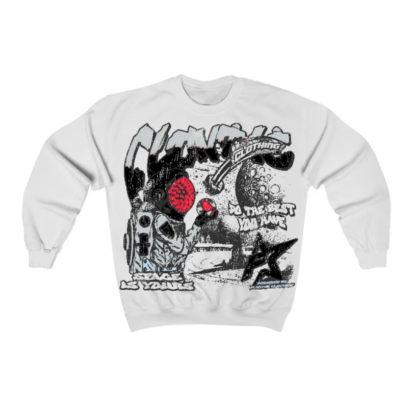 Black Metallic Reimagined 5s Flontae Crewneck Sweatshirt Space Is Yours Graphic sold by Flontae Clothing