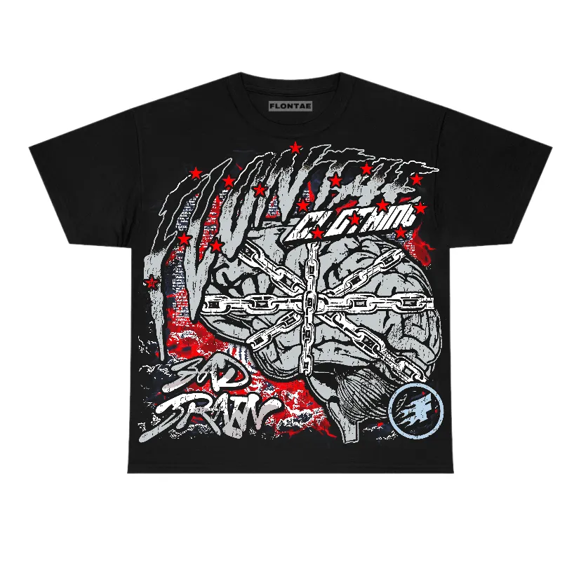 Black Metallic Reimagined 5s Flontae T-Shirt Bad Brain Graphic sold by Flontae Clothing
