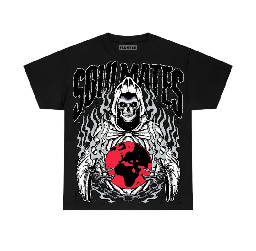 Black Metallic Reimagined 5s Flontae T-Shirt Soulmates Graphic sold by Flontae Clothing