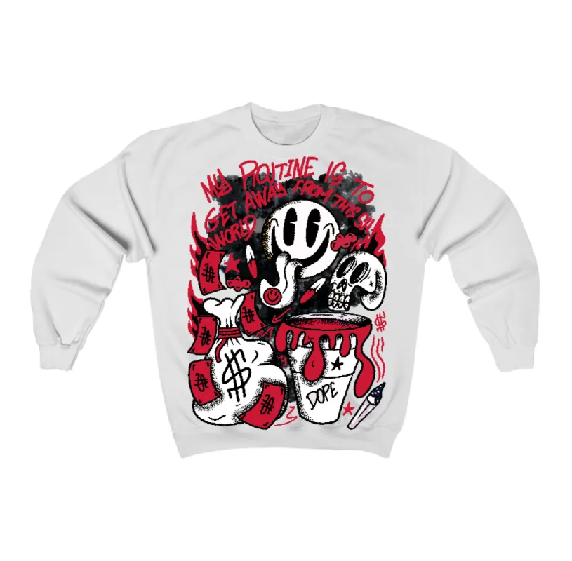 85 Bred 1s Flontae Crewneck Sweatshirt Stay Out Graphic sold by Flontae Clothing