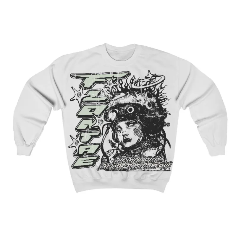 Seafoam 4s Flontae Crewneck Sweatshirt Self Aware Graphic sold by Flontae Clothing