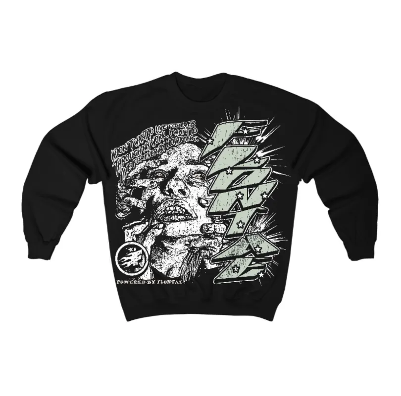 Seafoam 4s Flontae Crewneck Sweatshirt Forever Graphic sold by Flontae Clothing